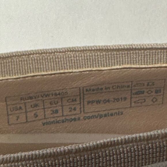 VIONIC Women’s Ruby Quilted Leather/Patent Block Heel Comfort Pump Nude Size 7 - Picture 12 of 12